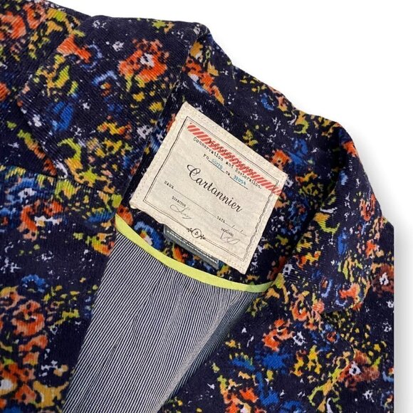 Anthropologie Cartonnier Abstract Floral Designer Blazer Jacket - Womens XS - Picture 2 of 5